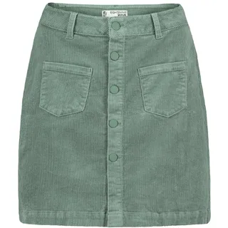 Eight 2 Nine Damen Cord Mini-Rock LETN-085 Cordrock mit sichtbarer Knopfleiste - XS