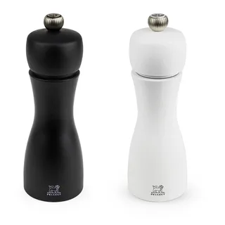 Peugeot Tahiti Pfeffermühle 15 cm Weiß/Schwarz befüllt
