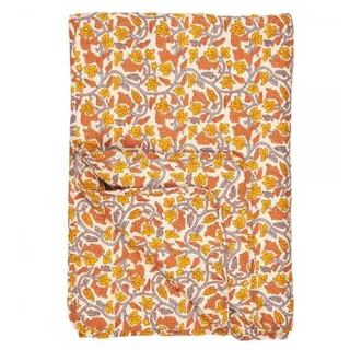 ib laursen Quilt Bettüberwurf 130 x 180 cm Gelb/Orange/Grau