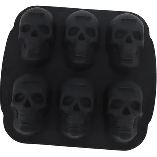 Totenkopf-skelett-backform Aus Weichem Silikon Für Halloween-kuchen, Kekse, Schokolade, Bonbons Und Eiswürfel