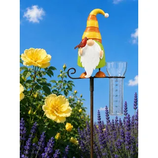 Pommerntraum ®| Regenmesser Ombrometer Gartendekoration Zwerg Gartenstecker