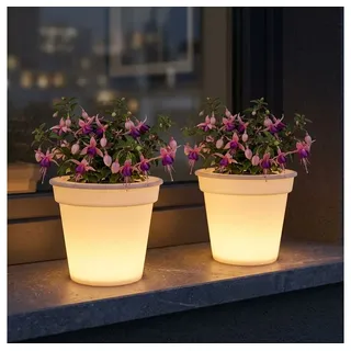 ETC Shop Led Solar Leuchtmittel 16,7 cm 2er Set