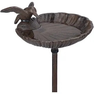 Relaxdays Vogeltränke zum Stecken 100 cm Braun