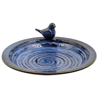 dehner natura premium Vogeltränke Doppio Ø 31,5 cm Höhe 5 cm Blau