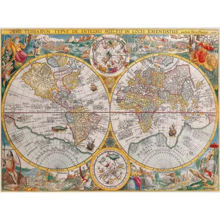 Ravensburger Puzzle 1500 Teile Historische Weltkarte - Puzzle für Erwachsene ab 14 Jahren, 80 x 60 cm, Puzzle für Erwachsene, 1500-teilige Sammlung, Geschenkideen
