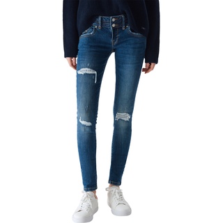 LTB Damen Jeans JULITA X Extra Skinny Fit Skinny Fit Mitena Wash 53911 Tiefer Bund Reißverschluss W 33 L 34