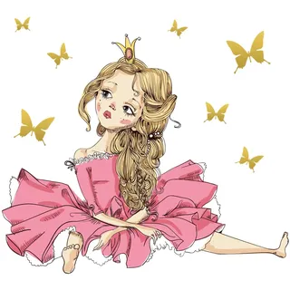 Little Deco Wandtattoo Prinzessin DL156