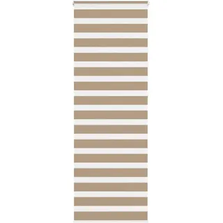 vidaXL Doppelrollo 80 x 230 cm Zebra/Sandbraun