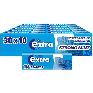 Extra Strong Mint Kaugummi 30 x 10 g