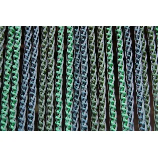 La Tenda Insektenschutz-Vorhang Türvorhang AREZZO 3 Streifenvorhang grün, 90 x 210 cm, PVC - Länge und Breite individuell kürzbar grün 90 cm x 210 cm