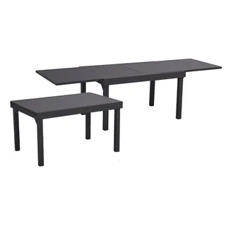Garden Pleasure Ausziehtisch ELENA 65/130 x 65 x 75 cm Anthrazit