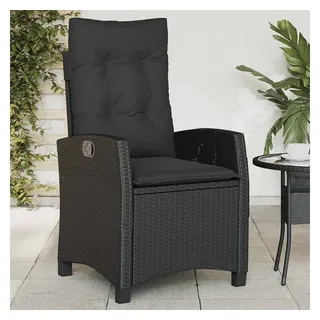 vidaXL Gartensessel 66 x 66 x 93 cm schwarz 5 St.
