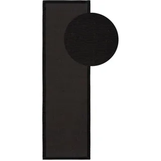 benuta nest Sana Sisalteppich 70 x 300 cm Schwarz