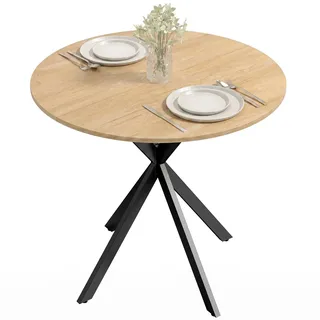 Homcom Küchentisch 80 x 75 x 80 cm braun