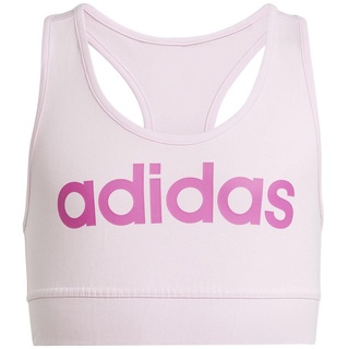 adidas Girl's Essentials Linear Logo Cotton Bra Top BH, Clear pink/semi Lucid Fuchsia, 14-15 Years