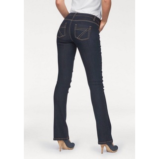 Arizona Bootcut-Jeans mit Kontrastnähten Mid Waist blau 50