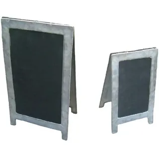 Deko-Impression Standtafel Kleine Standtafeln Aufsteller Kreidetafeln Werbetafeln 2 St. Eisen, (2-tlg)