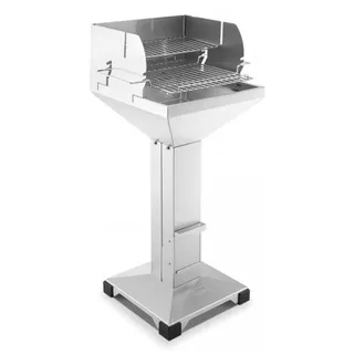 Thüros T2 Direkt Plus Edelstahl Fußplatte Holzkohlegrill 35 x 35 cm
