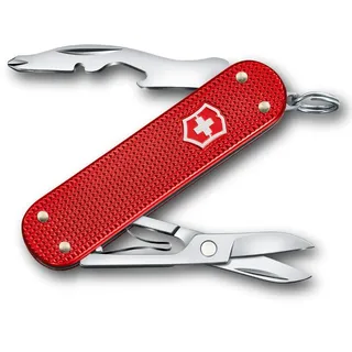 Victorinox Taschenwerkzeug Companion S Alox, Multitool, 5 Funktionen, Klein, Inkl. Schere und Schraubendreher, Swiss Made, Rot