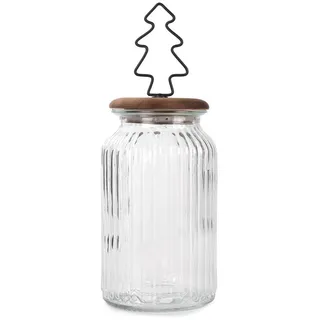Baden glas mit tannenbaum deckel 28 cm 1248920 keksdose