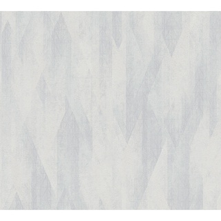 AS-Creation Vliestapete Grafisch Art Deco Matt Leicht Strukturiert Grau Weiß