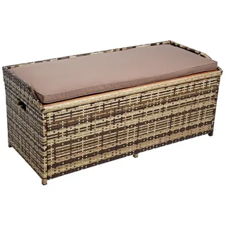 Estexo Gartenbank 120 x 50 x 0 cm Beige-Braun