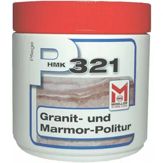 Moeller Stone Care - HMK P321 Granit- und Marmorpolitur - 0,5 Liter - Wachshaltige Schutz- und Pflege-Paste für feingeschliffene und polierte Kleinflächen aus Natur- und Kunststein