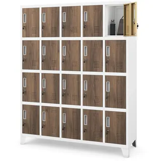 Jan Nowak Garderobenschrank ROBERT 136 x 172 x 45 cm Nussbaum