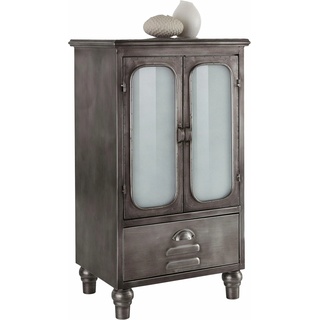 Kommode HOME AFFAIRE "Industrial" Sideboards Gr. B/H/T: 50 cm x 87 cm x 38 cm, grau (metallgrau) Kombikommode Kommode Kombikommoden Sideboards