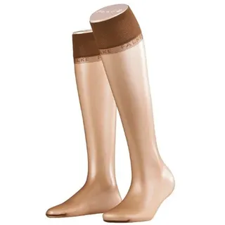 FALKE - Damen Kniestrumpf Shelina 12, Coffee, Gr. I - 35-38