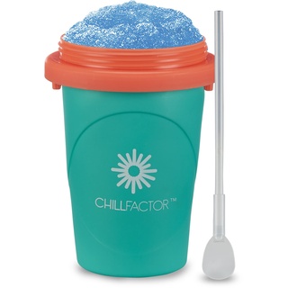 Magic Freez Slushy Maker - Becher mit Strohhalm und Löffel - Cup für Eis Selber Machen - Tragbarer Slush Machine fur Alle - Mixer (Grün)