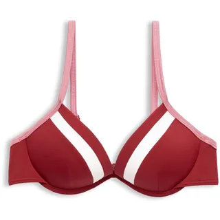 ESPRIT Damen Tayrona Beach Rcs Pad.plunge Bikini, Dark Red, C EU - C