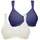 SUSA 2er Pack BH ohne Bügel Topsy Gr 95 Cup A bunt marine champagner Stoff Obermaterial 83 Polyester PES 17 Elasthan EL BHs