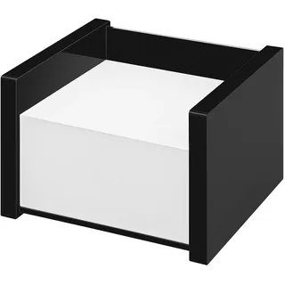 Wedo Zettelbox Black Office schwarz inkl. 500 Notizen weiß,