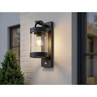 meineWunschleuchte Außenwandleuchte Aluminium 33,0 cm inkl. Bewegungsmelder anthrazit