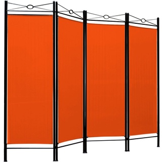 Deuba Paravent Raumteiler in orange