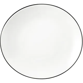 SELTMANN WEIDEN Frühstücksteller oval 21 cm schwarz