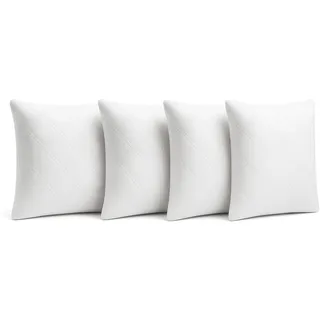 Kissen aus Memory-Schaum – Memory-Flocken – ergonomisch und atmungsaktiv für einen erholsamen Schlaf – Bezug aus Mikrofaser – Öko-TEX zertifiziert (65 x 65 cm, 2 Stück)