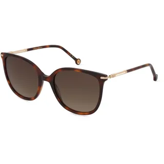 Carolina Herrera 0229/S Damen-Sonnenbrille Vollrand Eckig Acetat-Gestell, braun