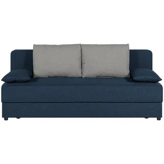 Roller Schlafsofa - cobalt - mit Staukasten