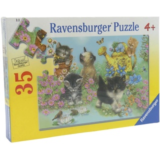 Ravensburger Puzzle Garten Katzen Baby 086146 35 Teile 21 x 30 cm NEU OVP