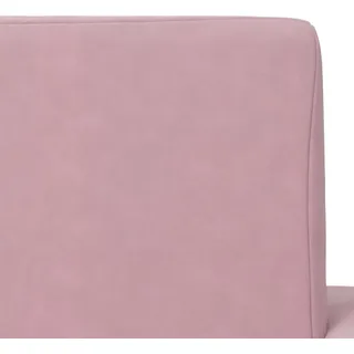 vidaXL Kinder-Schlafsofa 2-Sitzer Rosa Weicher Plüsch