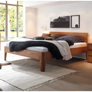 HASENA Komfortbett Lisiano 25 Komforthöhe Eiche cognac 180x200