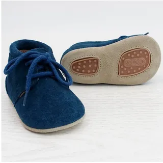POLOLO Kinderschuhe Porto, Lauflernschuh pflanzlich gegerbtes Leder, Allergikerfreundlich blau 20 EU