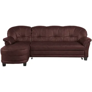 Home Affaire Ecksofa HOME AFFAIRE "Camelita, Landhaus Sofa, 2 Varianten: Recamiere- oder Ottomane, L-Form", braun (mokka), B:231cm H:86cm T:81cm, MELROSE/Struktur (100% Polyester);Microfaser PRIMABELLE (100% Polyester);MELROSE (100% Polyester), Sofas, Ecksofa, 