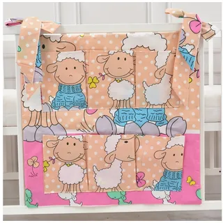Baby-Delux Betttasche Aufbewahrungstasche Baby (1-tlg), Betttasche Babybetttasche Spielzeugtasche Organizer für Babybett rosa