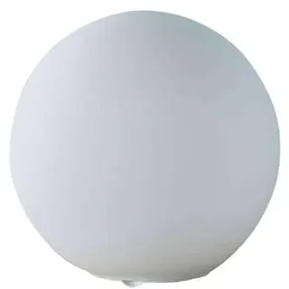 Lindby Tischlampe Kugel Glas weiß, Nachttischlampe 25 cm Tischleuchte Schlafzimmer mit Schnurschalter Wohnzimmer Nachttischleuchte ohne Leuchtmittel