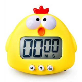 Niiyen Eieruhr Timer, Wecker Präzise Zeitmessung Digitaler Küchentimer Kochtimer, Timer Digital, Küchentimer Küche, Kurzzeitwecker Magnetisch für Kochen Backen Stoppuhr (Yellow)
