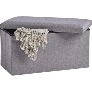 Zeller Present Truhe, zum Sitzen B/H/T: 70 cm x 35 grau Truhe Truhen Truhen, Kisten Körbe Schlafzimmer