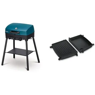 Enders® Camping Gasgrill EXPLORER NEXT PRO & ® Grill-Wende-Platte, Gusseisen, 1/2 Grillfläche, Grill-Zubehör, Grillplatte, Grillpfanne, für Enders® Gasgrill URBAN & EXPLORER, 2075